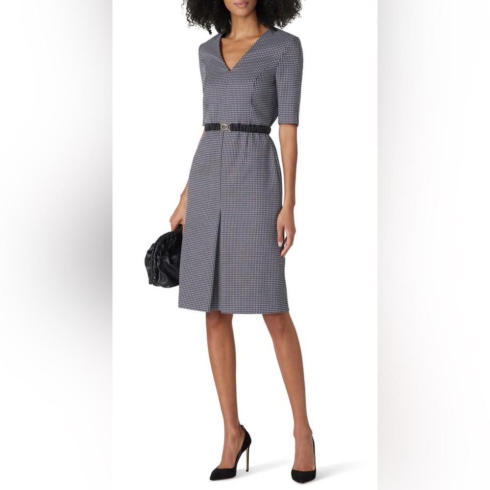 GORGEOUS EUC BOSS Dalissa Pencil Dress 2 🥰 Flattering Cut MIDI